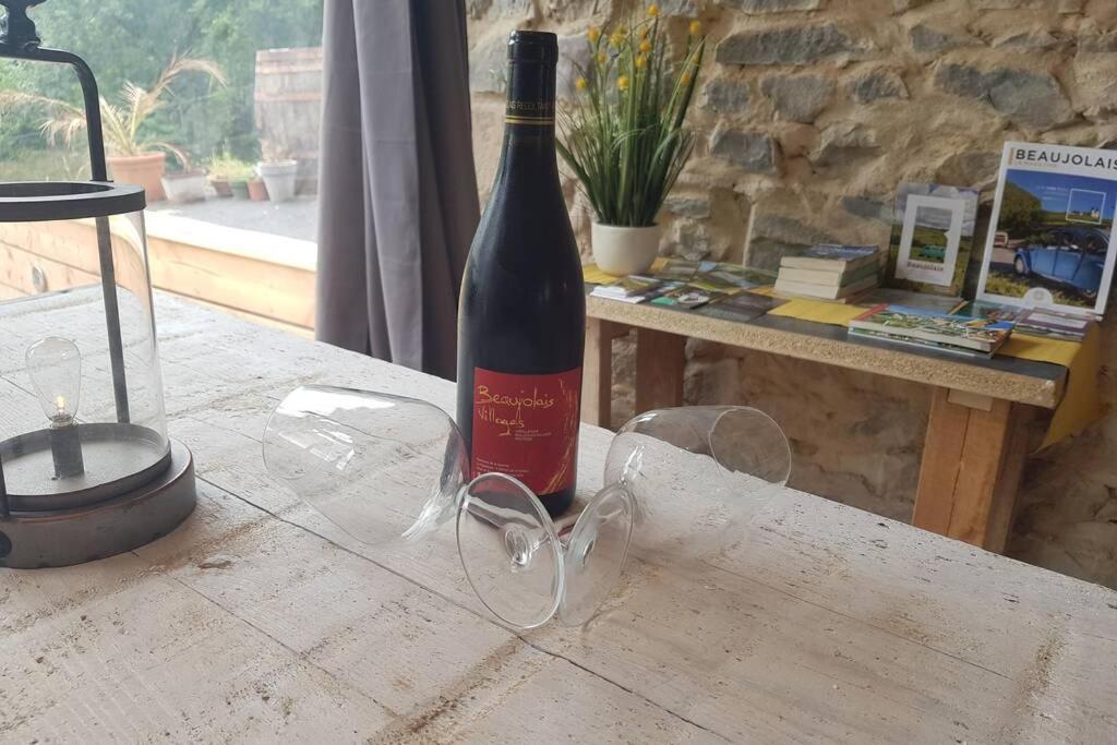 L'Idyllique - Studio Prive Sous Maison Saint-Didier-sur-Beaujeu Eksteriør bilde