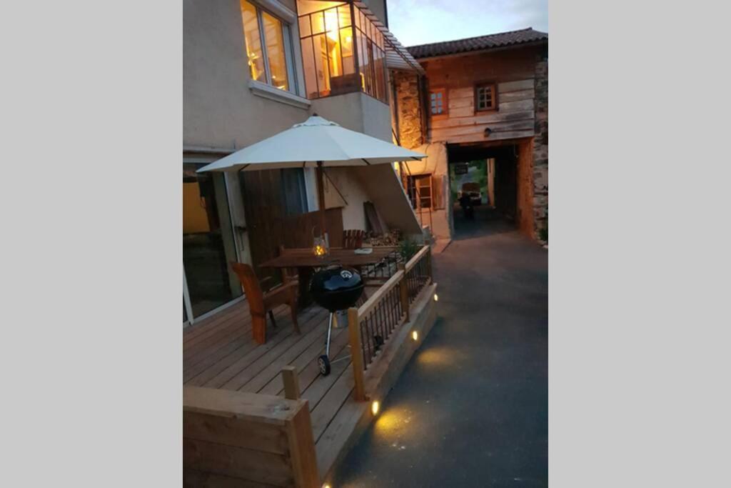 L'Idyllique - Studio Prive Sous Maison Saint-Didier-sur-Beaujeu Eksteriør bilde