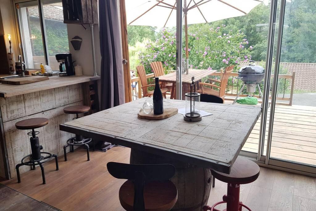 L'Idyllique - Studio Prive Sous Maison Saint-Didier-sur-Beaujeu Eksteriør bilde