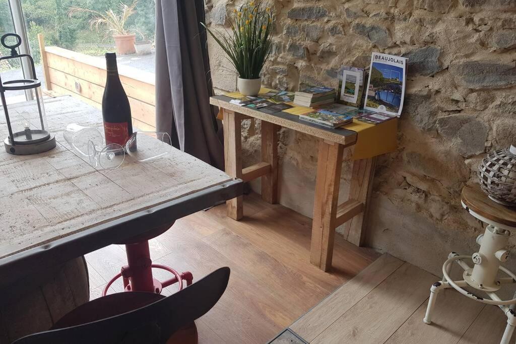 L'Idyllique - Studio Prive Sous Maison Saint-Didier-sur-Beaujeu Eksteriør bilde