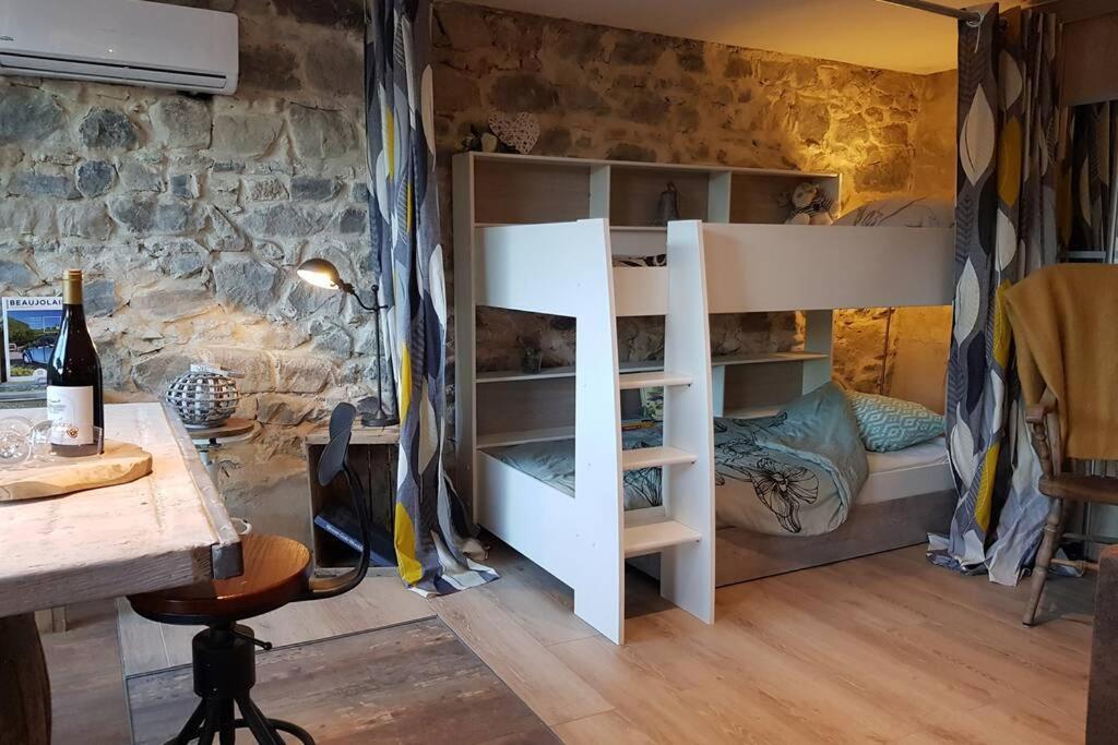 L'Idyllique - Studio Prive Sous Maison Saint-Didier-sur-Beaujeu Eksteriør bilde