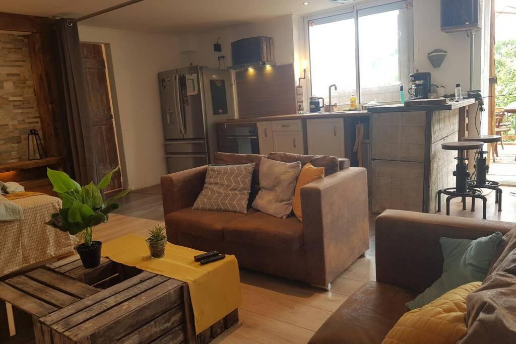 L'Idyllique - Studio Prive Sous Maison Saint-Didier-sur-Beaujeu Eksteriør bilde