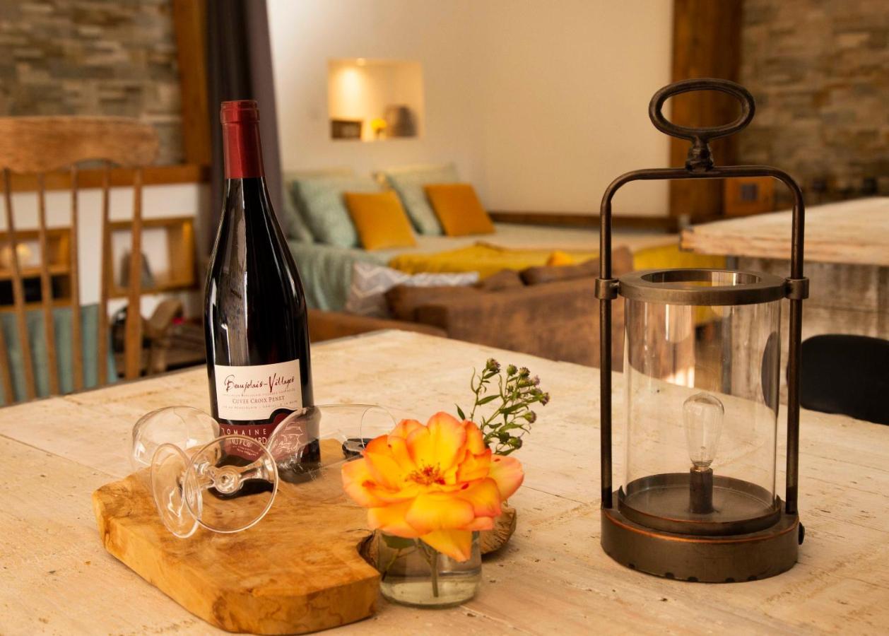 L'Idyllique - Studio Prive Sous Maison Saint-Didier-sur-Beaujeu Eksteriør bilde