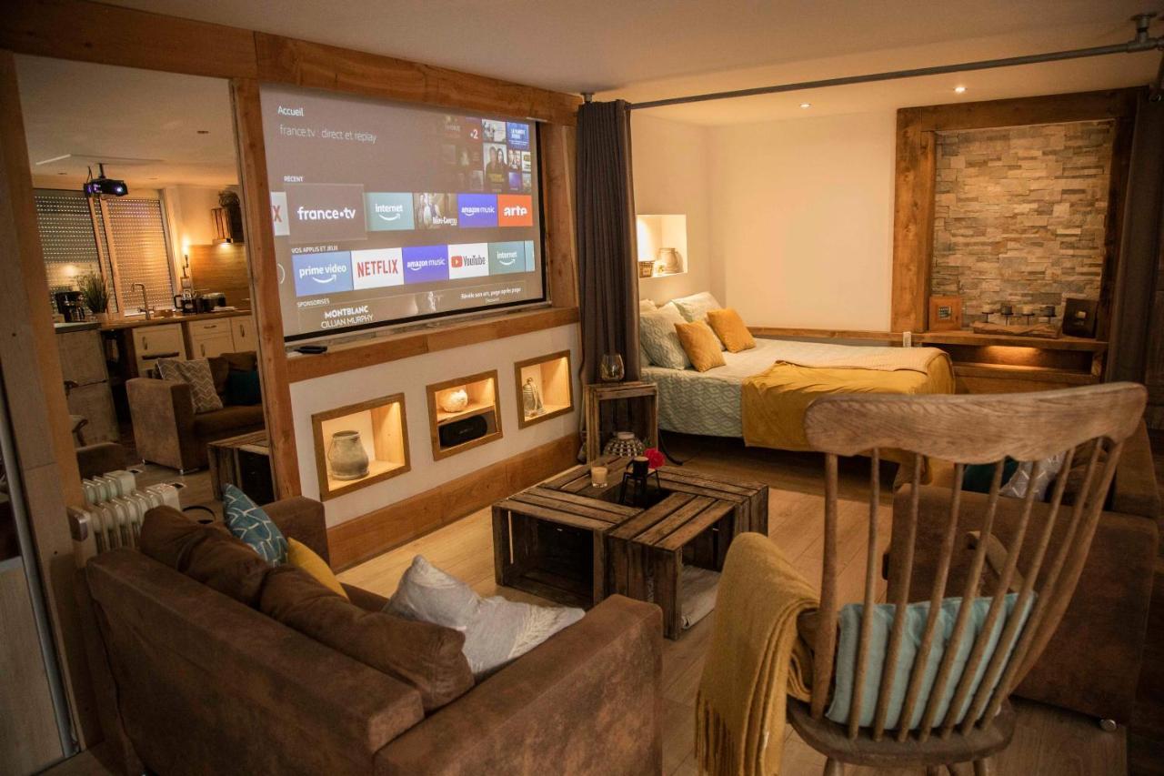 L'Idyllique - Studio Prive Sous Maison Saint-Didier-sur-Beaujeu Eksteriør bilde