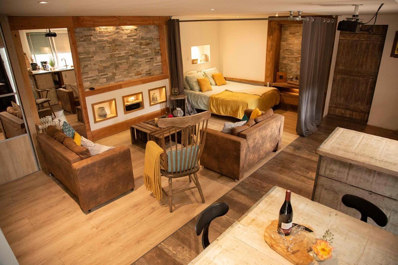 L'Idyllique - Studio Prive Sous Maison Saint-Didier-sur-Beaujeu Eksteriør bilde